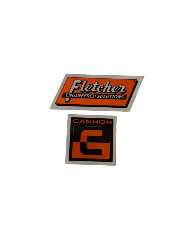 1 Fletcher & 1 Cannon Mining Stickers
