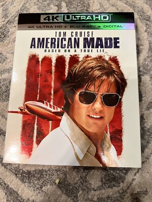 American Made 4k (Ultra HD, 2017) no blu-ray. no digital.  with slipcover.