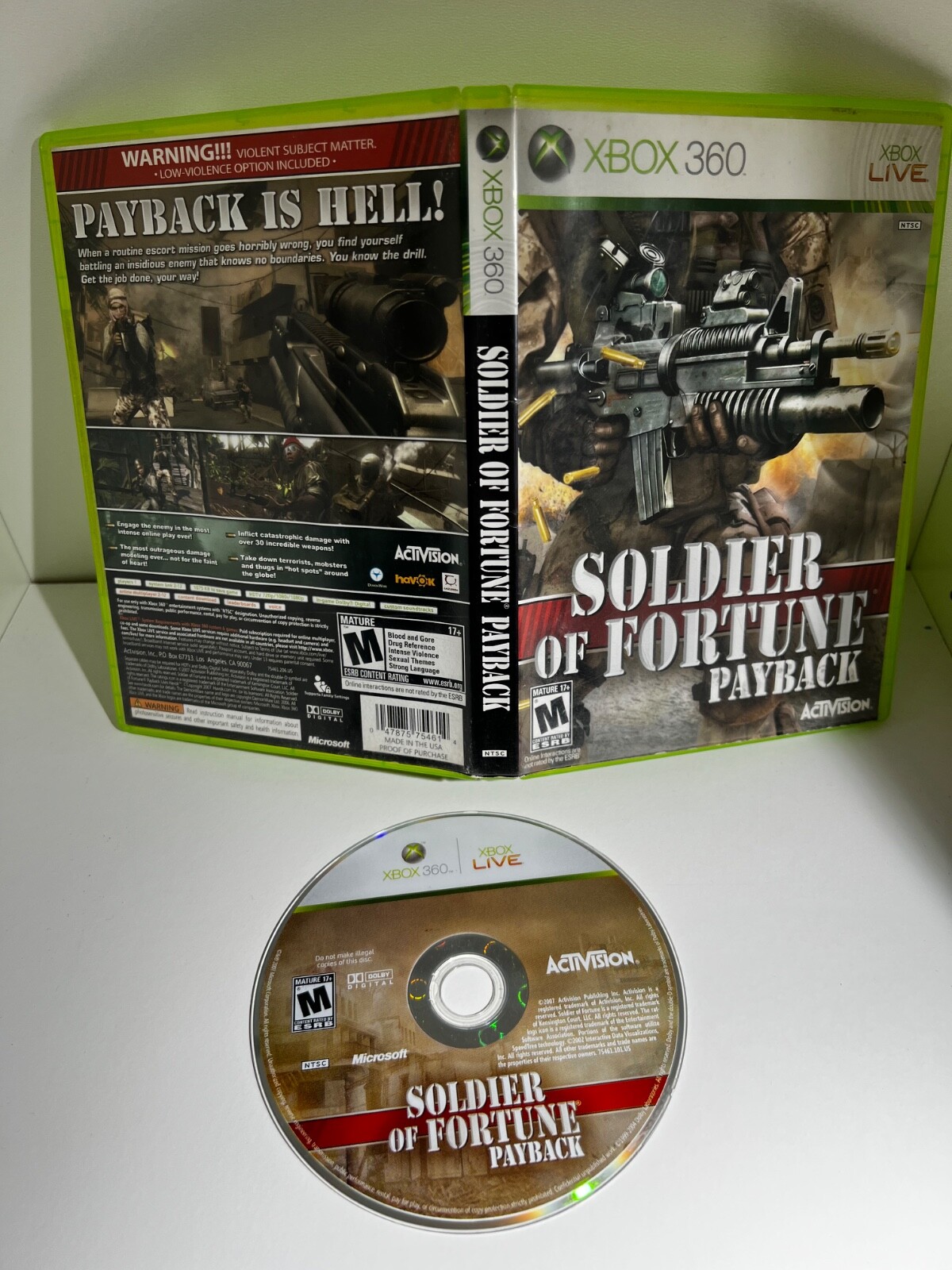 XBOX 360 - Soldier Of Fortune Payback - NTSC [US] - FREE