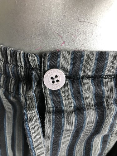 HUGO BOSS SIZE M- MEN'S BLACK PAJAMA LOUNGE COTTON LONG PANTS  SLEEPWEAR MEDIUM