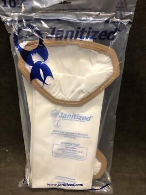 ProTeam 10 Qt Vac Bags 10 Pk Super Coach Pro 10 107313 Janitized