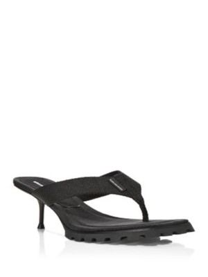 Женские черные босоножки-стринги без застежки на каблуке Jessie Kitten Heel от ALEXANDER WANG 38