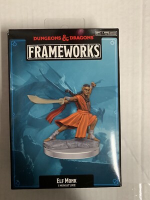 Dungeons & Dragons Frameworks - Elf Monk Miniature