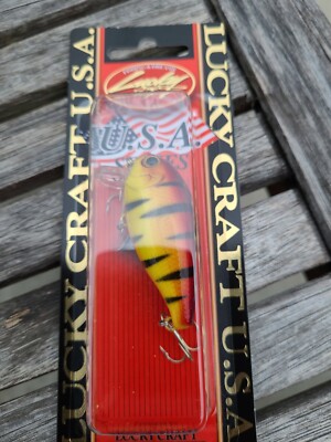 Discontinued Lucky Craft CB-001 Fire Tiger  Shallow Crankbait Wake Moonsault