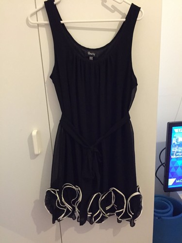 A-Line V-Neck Knee-Length Chiffon Bridesmaid Dress With Cascading Ruffles |  eBay