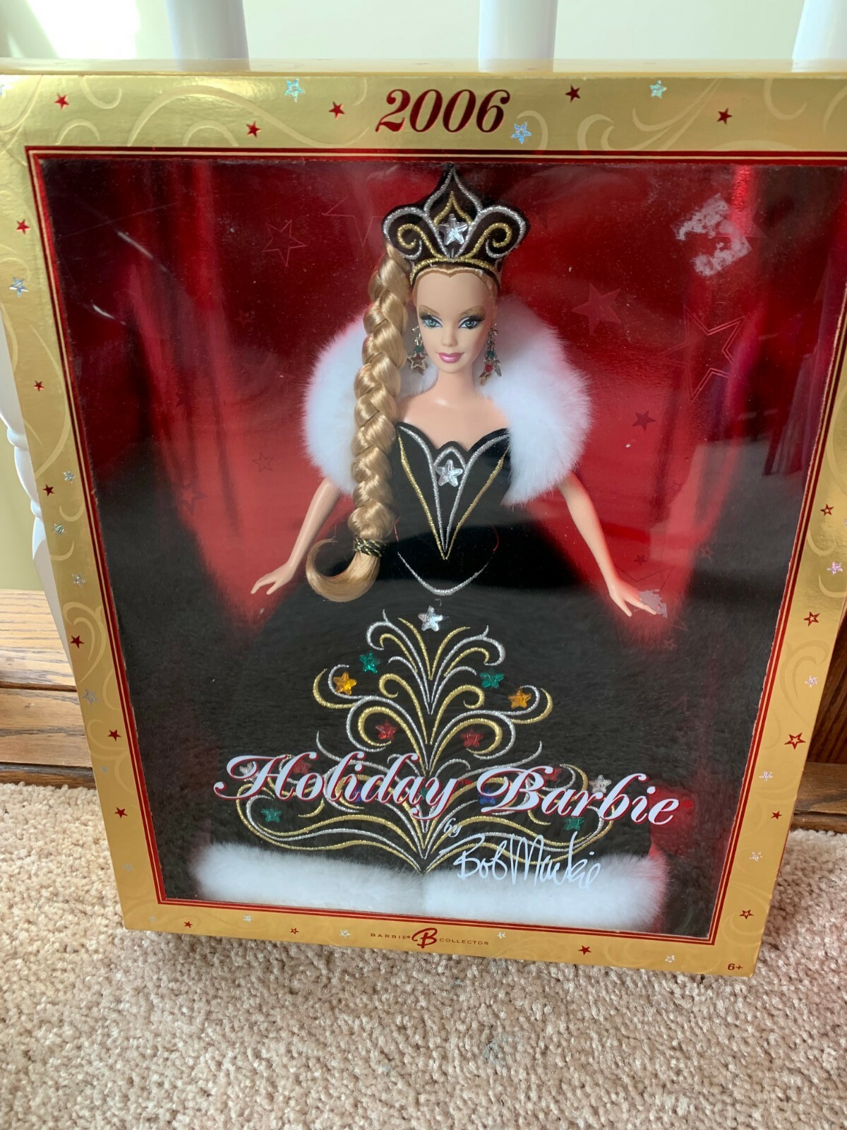 Barbie Holiday Edition Designed by Bob Mackie Black Dress 2006 NIB