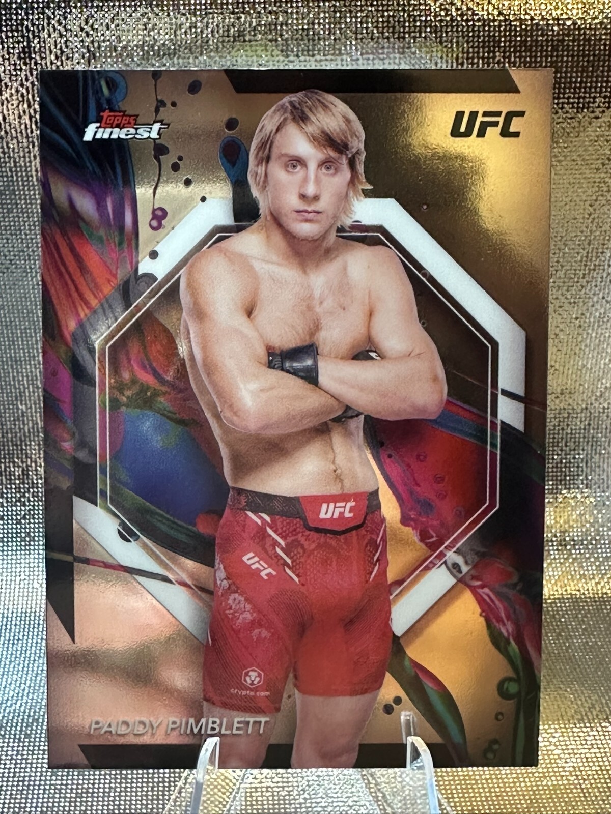 2024 Topps Finest UFC Paddy Pimblett #8 Checkerboard Refractor