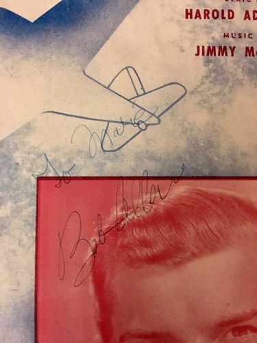 Bob Allen signed sheet music