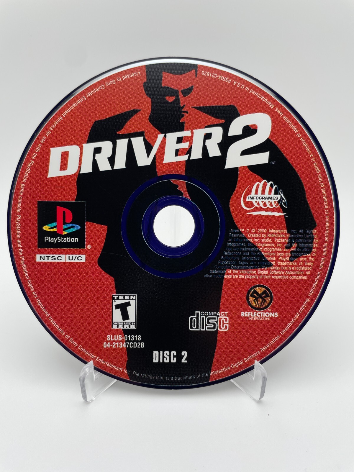 PS1 PLAYSTATION 1 DRIVER 2 DISC #2 GAME DISC ONLY TESTED
