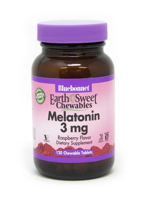Bluebonnet Earth Sweet Chewables Мелатонин 3 мг 120 жевательных таблеток