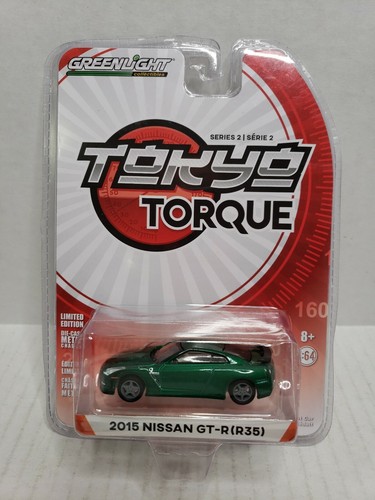 Rare Greenlight Tokyo Torque 2015 Nissan GT-R (R35) Green Machine