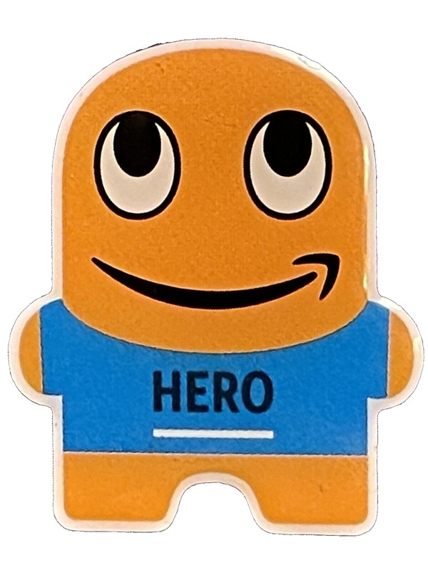 covid Hero Amazon Peccy Employee Pin