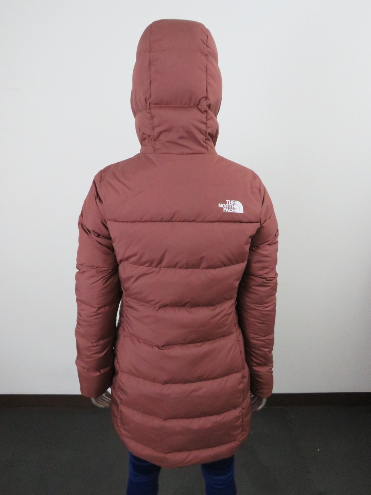 Pre-owned The North Face Womens  Gotham Mid Parka 550-down Winter Jacket Hooded - Marron In Purple