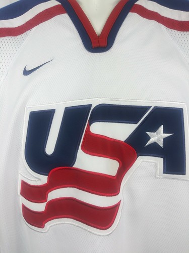 WHITE 2006 Men’s Nike Team USA Hockey Jersey Size XXL Olympics - VINTAGE