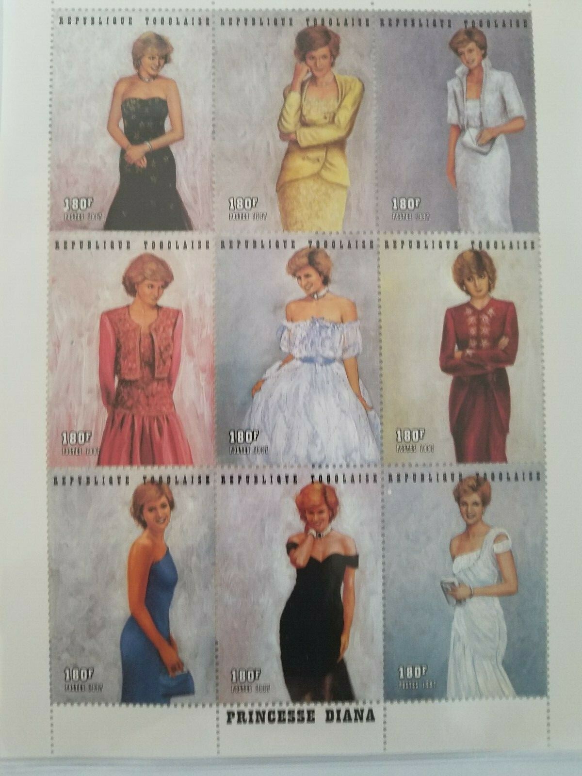 PRINCESS DIANA INTERNATIONAL STAMPS WITH CASES &CERTIFICATE OF AUTHENTICITY