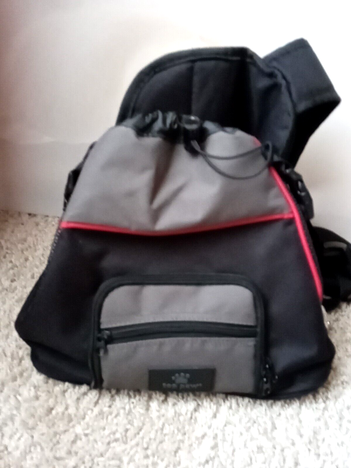 Backpack For Dogs Cats In Black Gray Red Multi Pocket Mesh