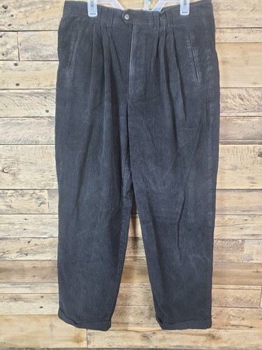 Stanley Blacker Corduroy Pants Black Men Size 36 Waist 35