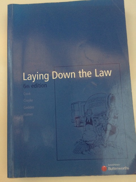Laying Down The Law 6th Edition Textbooks Gumtree - 