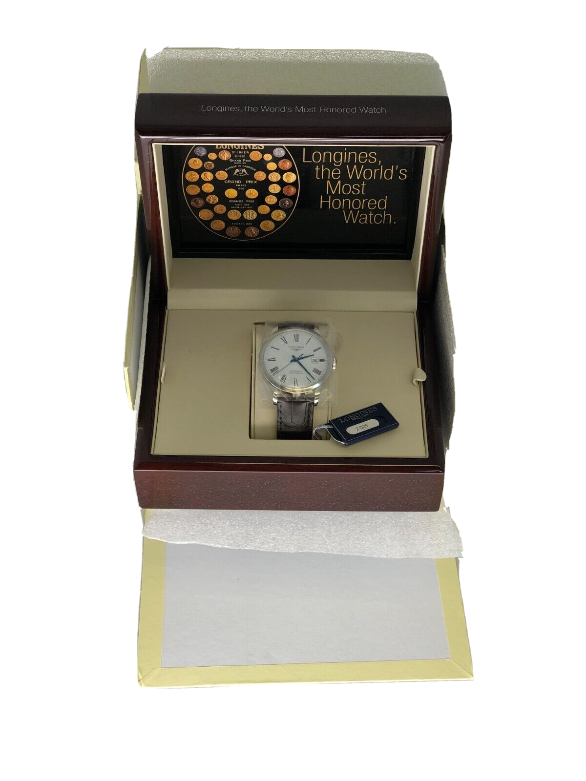 Longines Record Collection L28214112 Automatic Men's 40mm White Matt Dial Watch