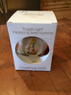 Schmid Berta Hummel 1990 Angles Light Ball Ornament