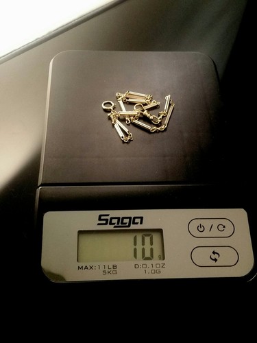 Antique 14K Solid White & Yellow Gold 14