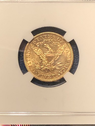 1905-S $5 Liberty Head Gold NGC AU58