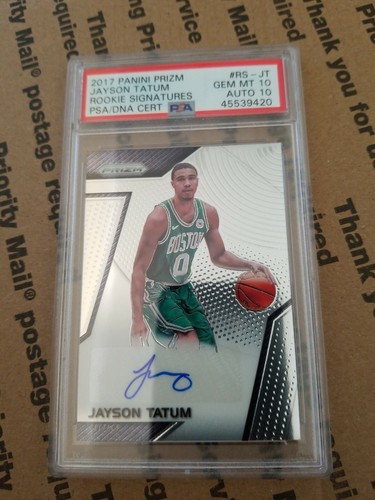 2017-18 Panini Prizm Jayson Tatum Rookie Signature PSA/DNA