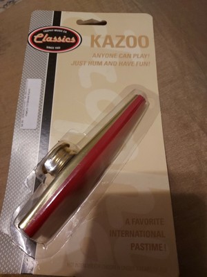 Trophy 1st Note Kazoo,Classic Metal Kazoo,If you can hum, you can play it, FN125