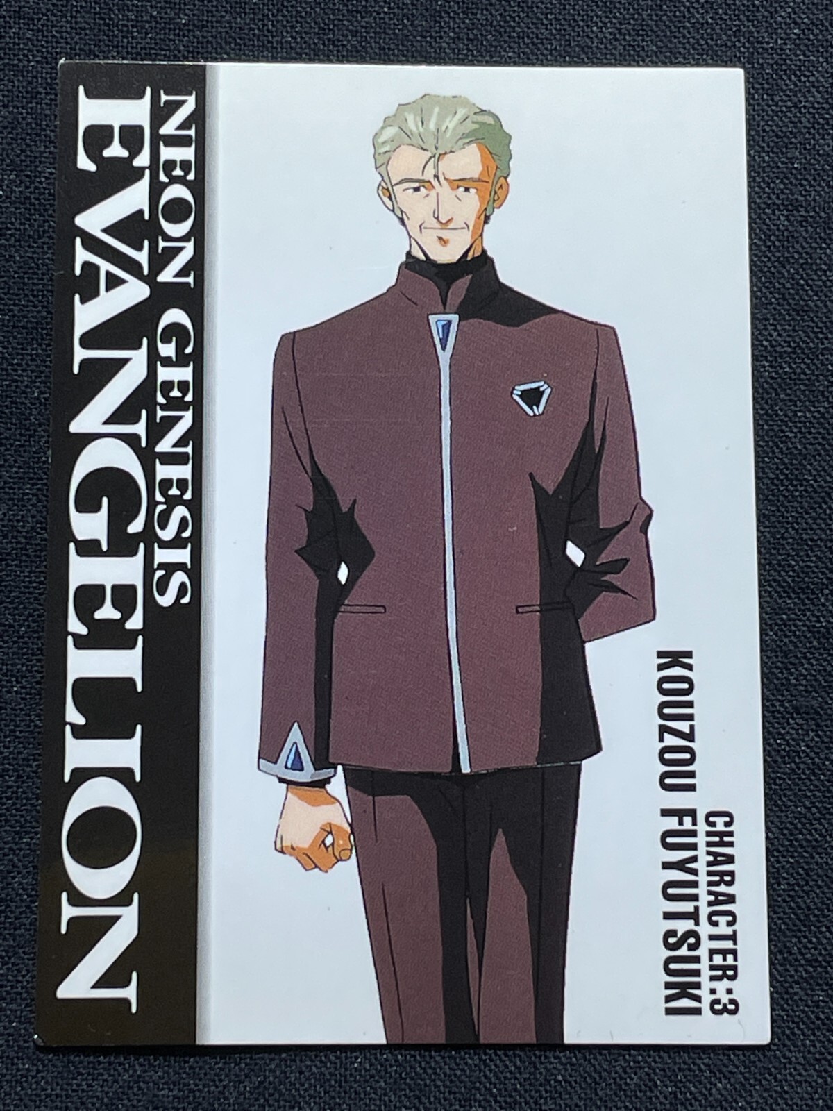 Neon Genesis Evangelion Card CH3 Kouzou Fuyutsuki SEGA