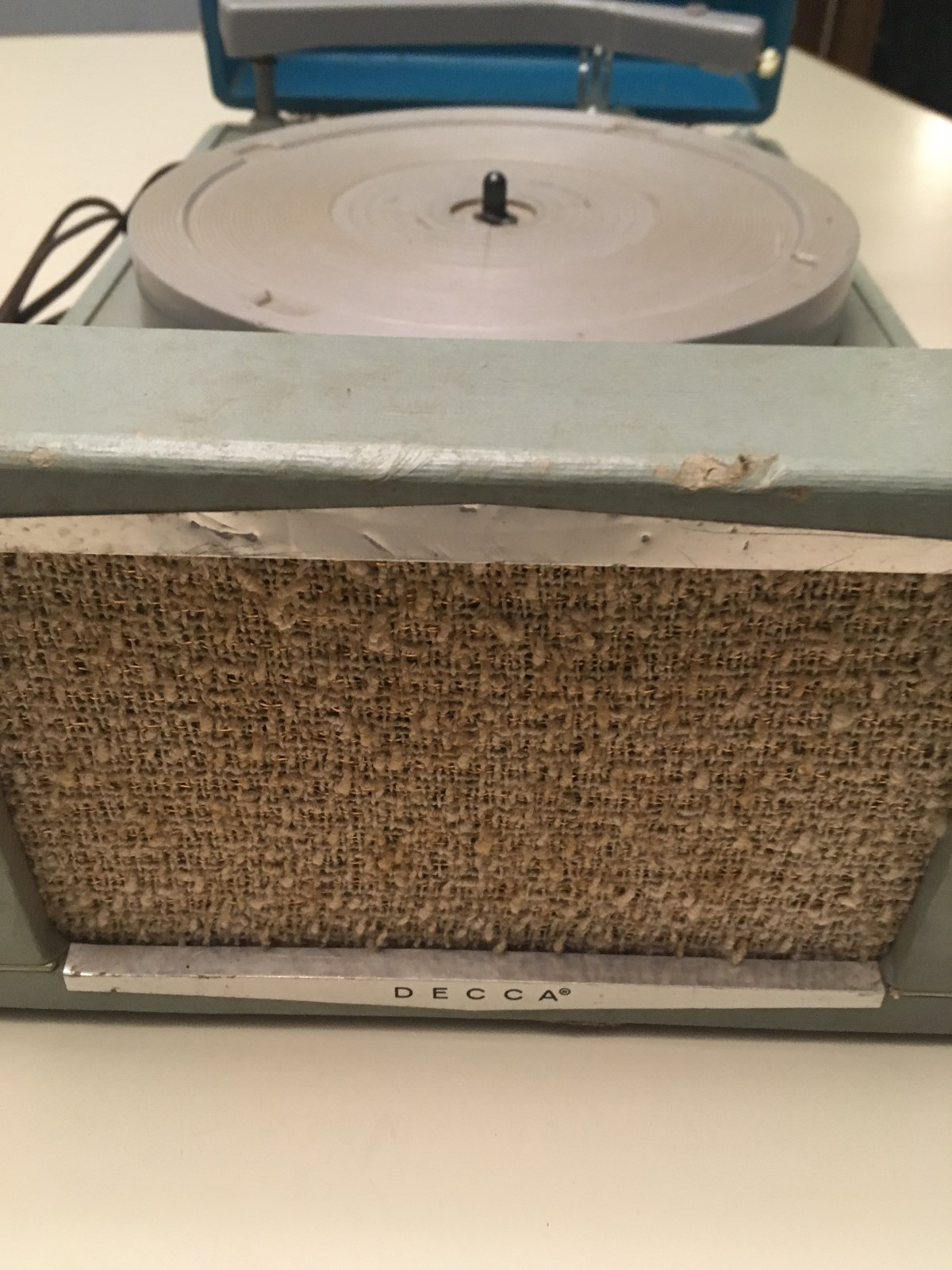 Vintage DECCA 3 Speed Portable Record Player Model DPS 9 #3