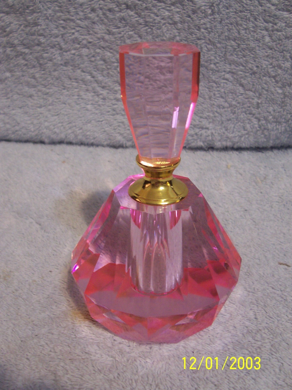 【再々値下げ】OliverGalパネル Couture Perfume Pink Gorgeous Pink Glass Crystal Perfume Bottle 5