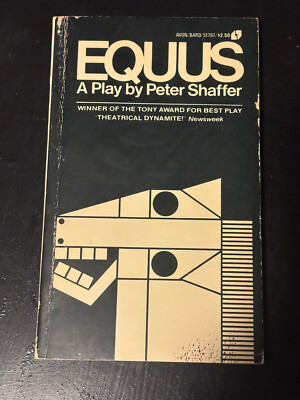 Vintage Paperback EQUUS a Terrifying Play by Peter Shaffer 5th printing 1975