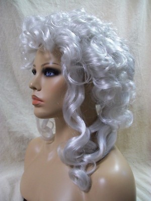 French Queen Wig Victorian Ghost Colonial Zombie Baroness Renaissance Madame Gal