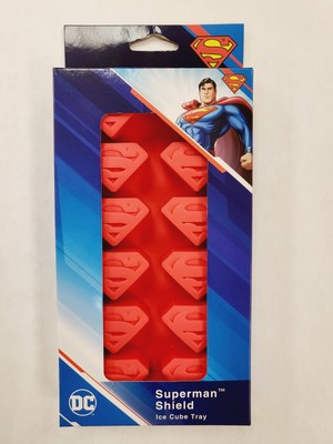 ICUP Superman Shield Silicone Red Ice Cube Tray NWT