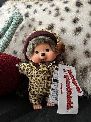 Sekiguchi Monchhichi Boy Plush Leopard Print Pajama Osaka