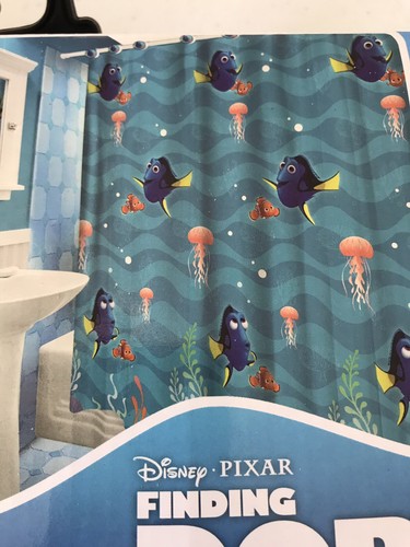 Brand New! Finding Dory Shower Curtain With 12 Hooks