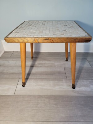 Green Weinberg Eames Atomic Era Vintage-Style FREE SHIPPING Modern Mosaic Tile Hairpin End Table Mid Century Modern