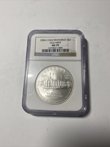 コレクション 2006 S $1 OLD SAN FRANCISCO MINT MS 70 2006-S Old San Francisco Mint Commemorative Silver Dollar $1