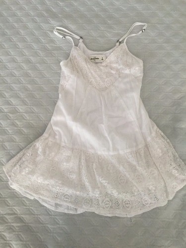 abercrombie white corset dress Abercrombie & Fitch Corset Drop Waist Skort Dress Large