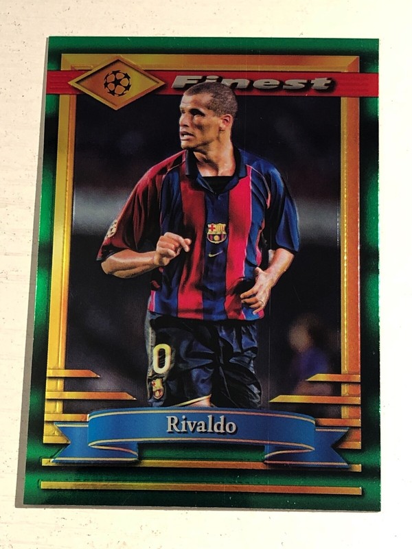 2022-23 Topps Finest Flashback UEFA Rivaldo FC Barcelona 74
