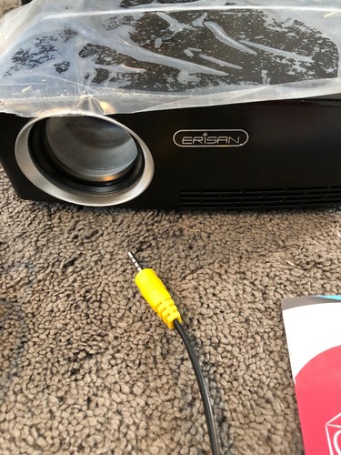 Portable Beamer Projector GP80 Led 1800 Lumens for Home Theater Open Box Item