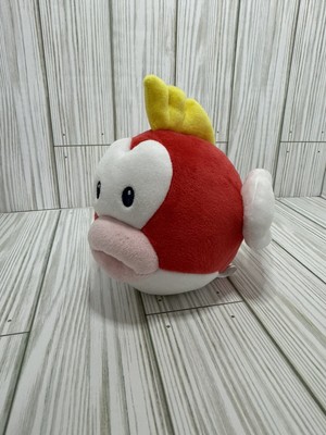 Super Mario Red Fish Character 6 Inch Stuffed Toy Nintendo USED