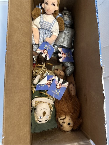 Wizard of Oz Lot Of 4 Plush Dolls Warner Bros. Studio Store with Tags 1998