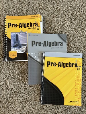A Beka Pre Algebra 8th Math Teacher Key For Work Text Solution Key Text Key 3 Rd