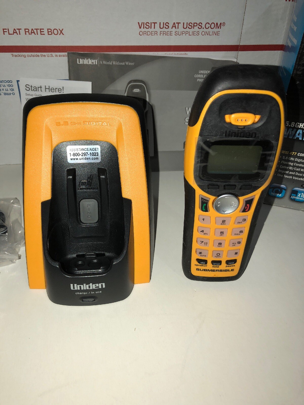 Uniden 5.8GHz Expandable Water-Submersible Handset Phone with Call