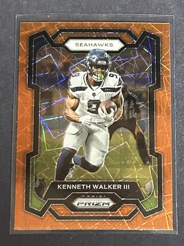 2023 Panini Prizm Orange Lazer Kenneth Walker III #261