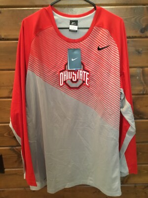 Ohio State Buckeyes Nike Elite Dri-Fit Long Sleeve T-Shirt Mens Size XXLarge NWT