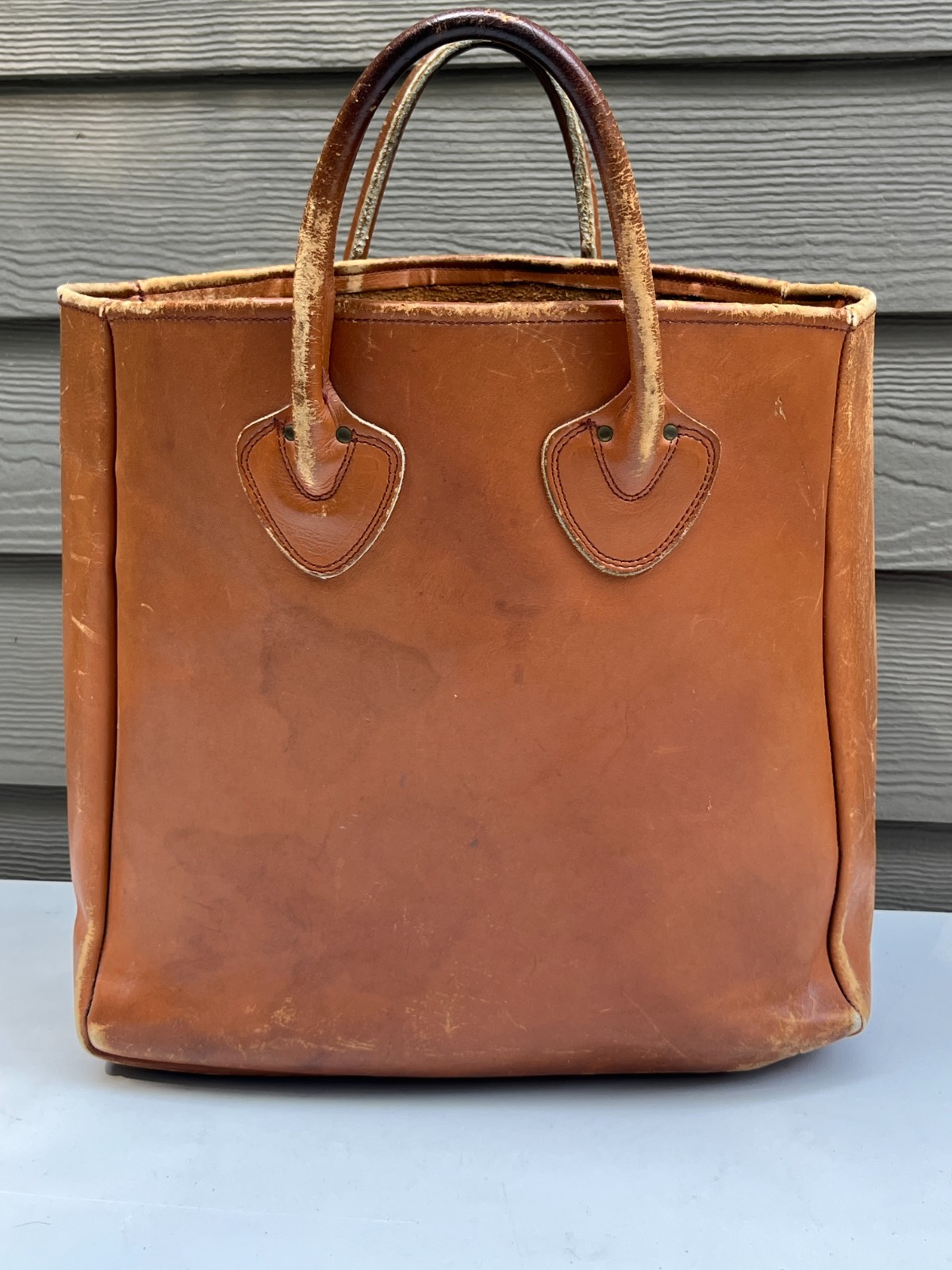 60s llbean 筆記体タグ boat and tote vintage Vintage 60s LL Bean Boat & Tote Large Canvas Bag Red Cursive