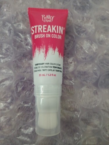 Streakin Brush On Temporary Hair Color In Red Magenta 1.2oz