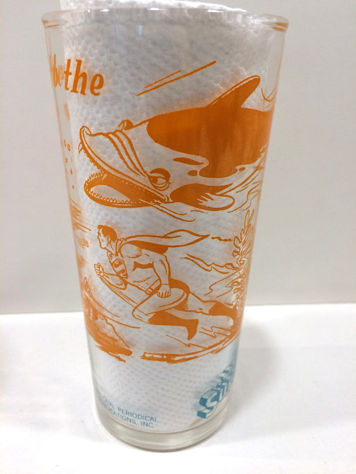 UBER-RARE 1964 NM SET OF 7 SUPERMAN IN ACTION POLANER PROMO GLASSES -SHIPS FREE!